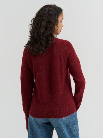 Women's Wool Blend Solid Sweater — alternate view