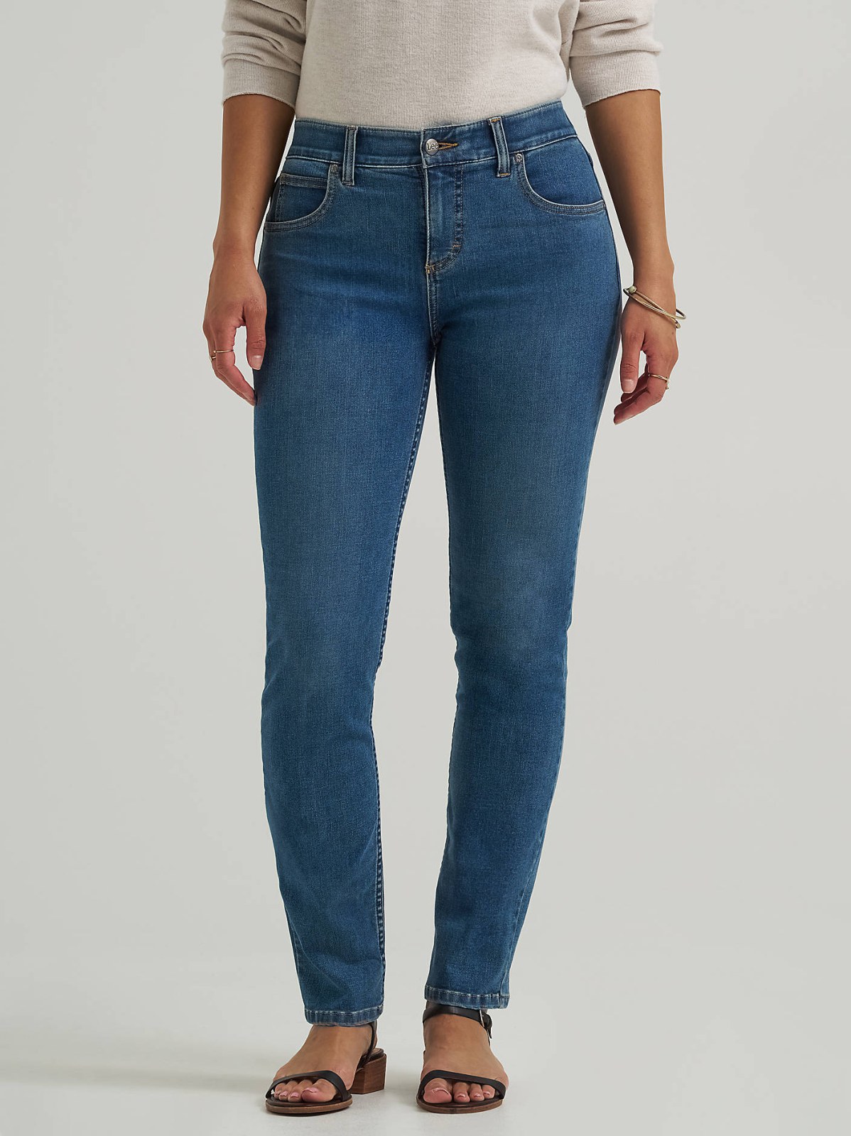 Women's Ultra Lux Comfort Flex Motion Slim Straight Jean with Ever Fit® - view 2