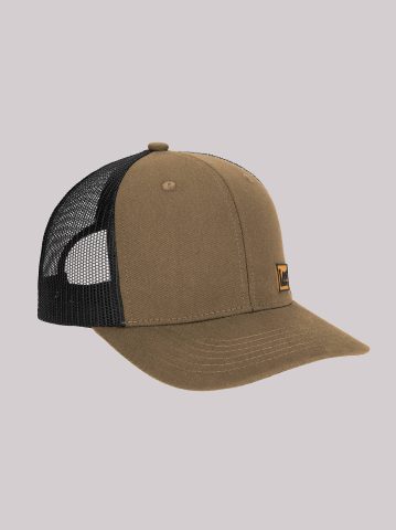 Men's Rubber Logo Patch Mesh Hat