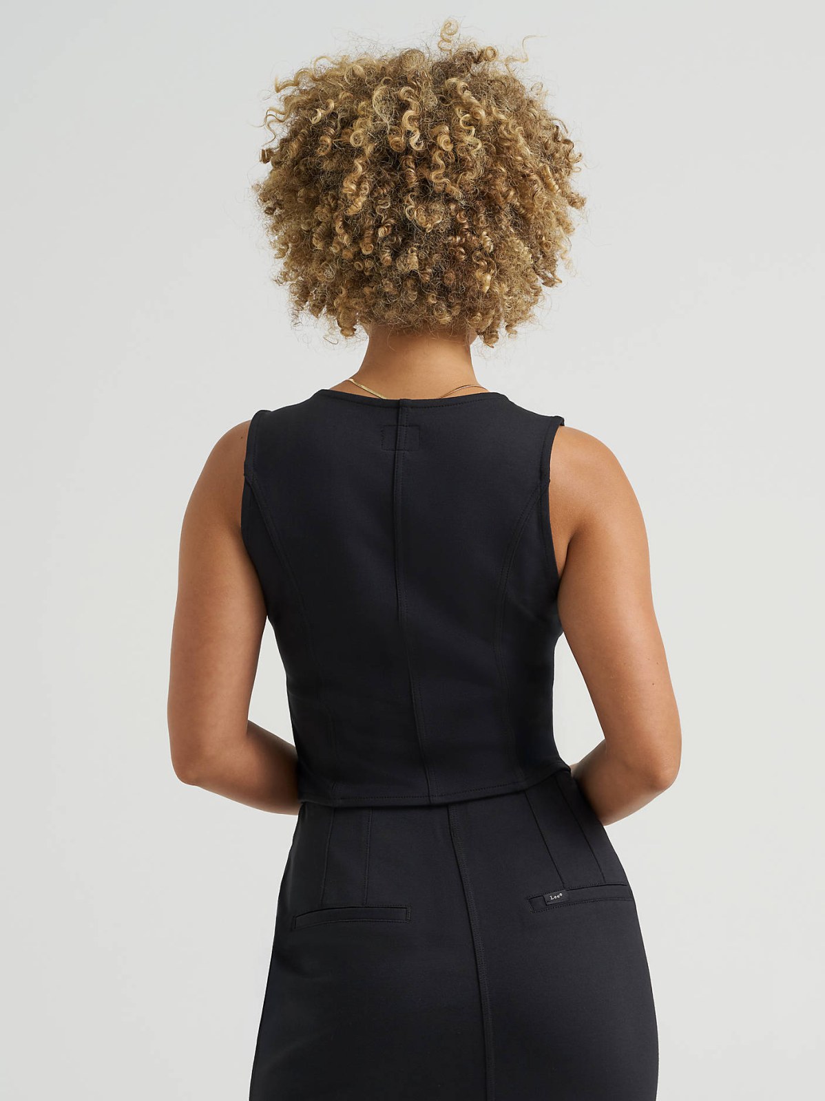Women's Knit Button Down Vest - view 2