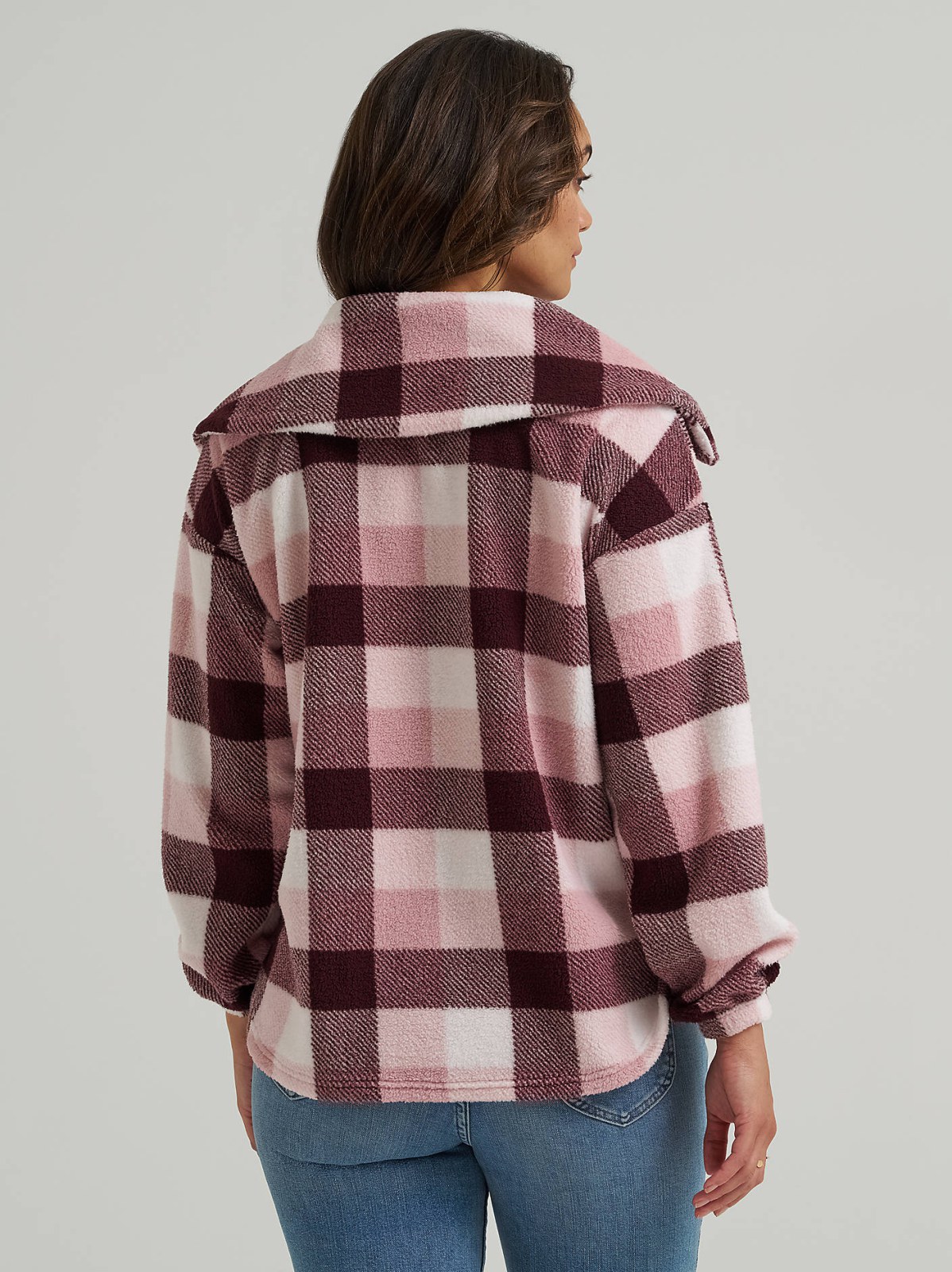 Women's Printed Sherpa Pullover - view 2