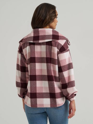 Women's Printed Sherpa Pullover — alternate view