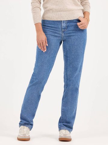 Women’s 100% Cotton Relaxed Fit Straight Leg Jean