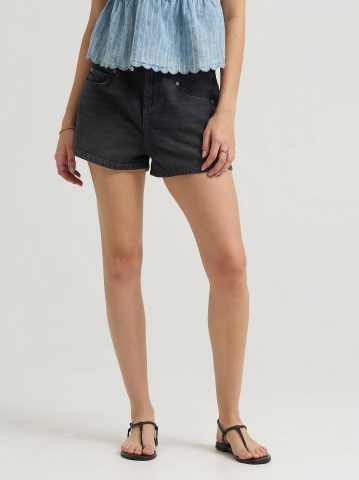 Women's High Rise Flirty Denim Short — alternate view