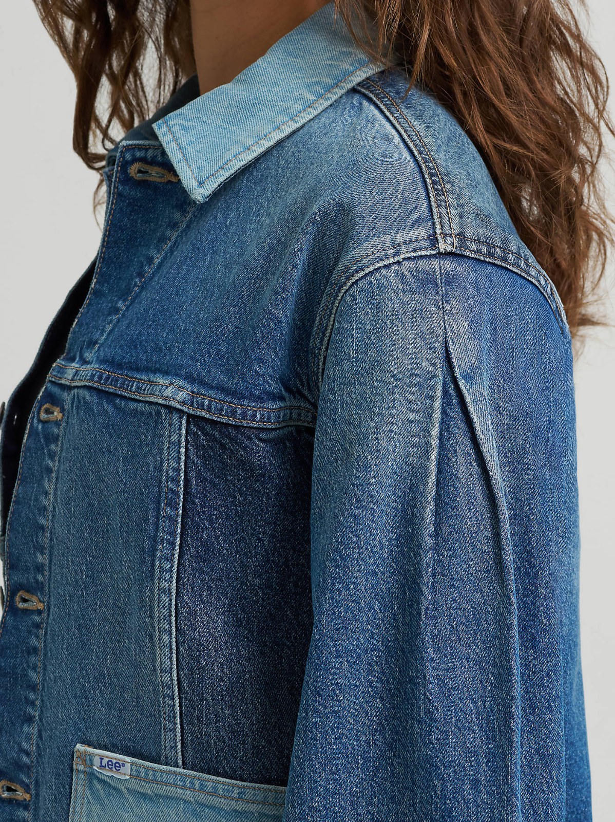 Women's Patched Denim Chore Jacket - view 7