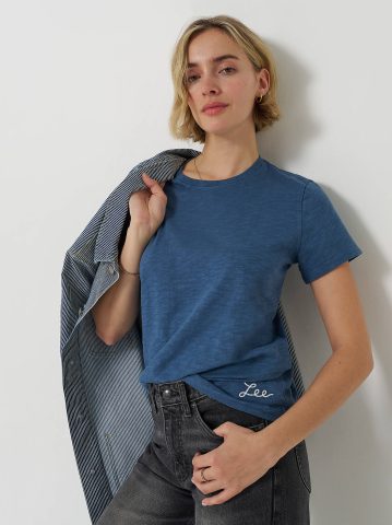 Women's Solid Crew Neck Tee