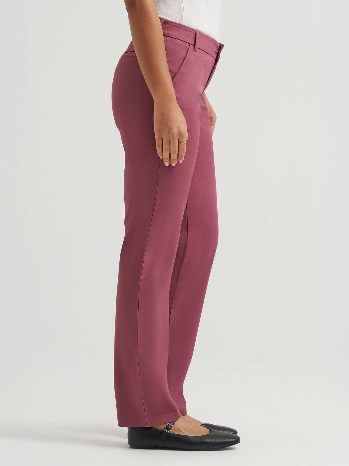 Women's Wrinkle Free Relaxed Fit Straight Leg Pant - view 4