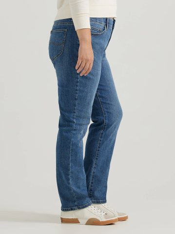 Women's Ultra Lux Comfort with Flex Motion Straight Jean (Plus)