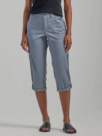 Women's Ultra Lux Comfort with Flex-to-Go Relaxed Fit Cargo Capri