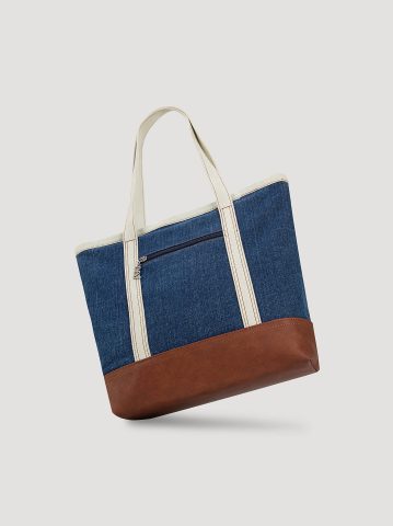 Women's Color Block Tote Bag