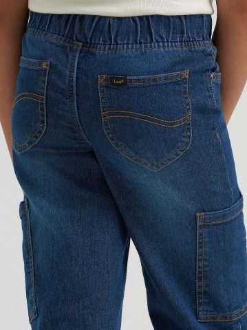 Girl's Wide Leg Cargo Pull On Jean