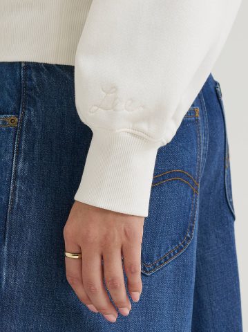 Women's Solid Crew Neck Sweatshirt