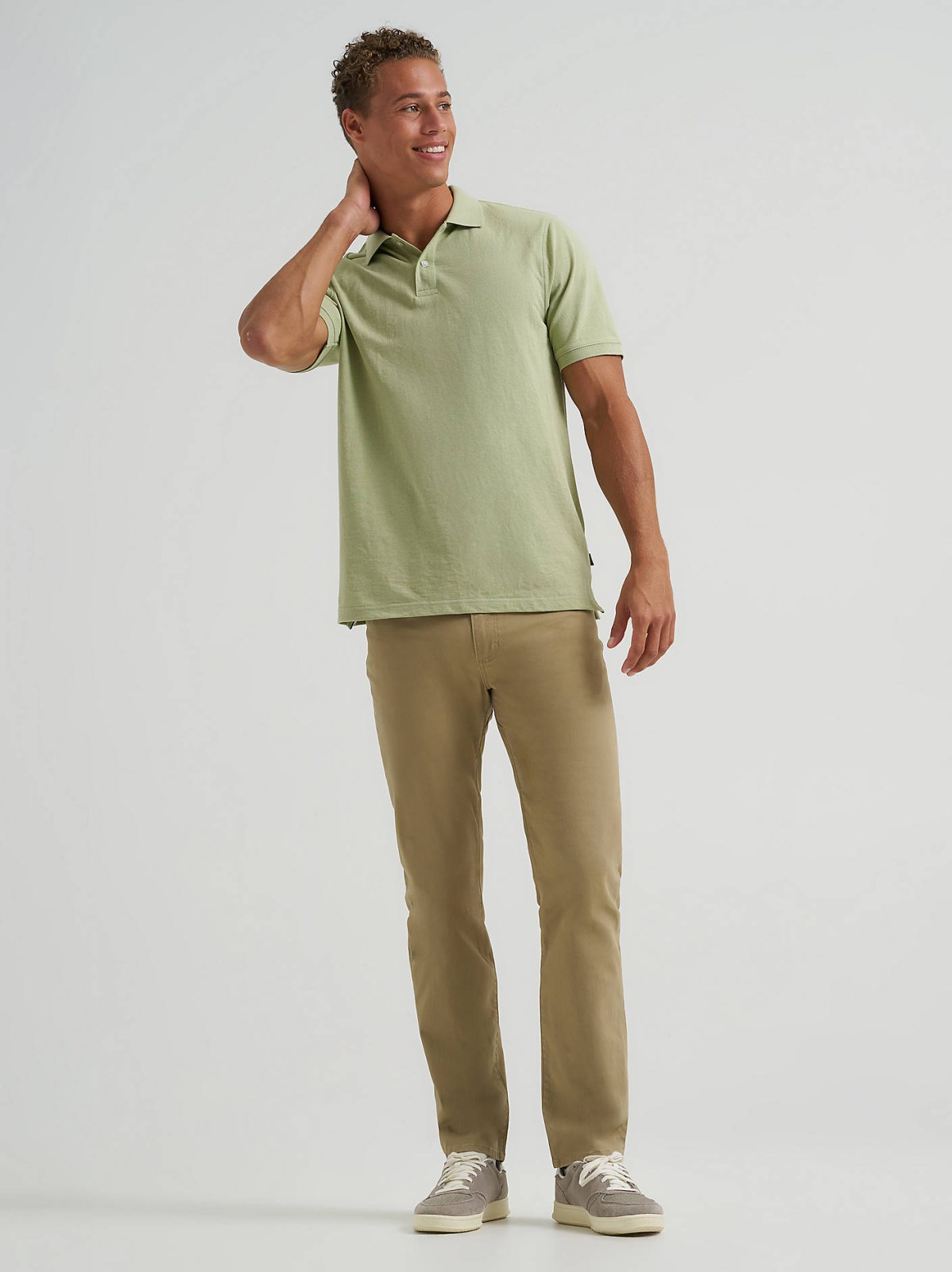 Men's Solid Mini Pique Polo Shirt - view 4