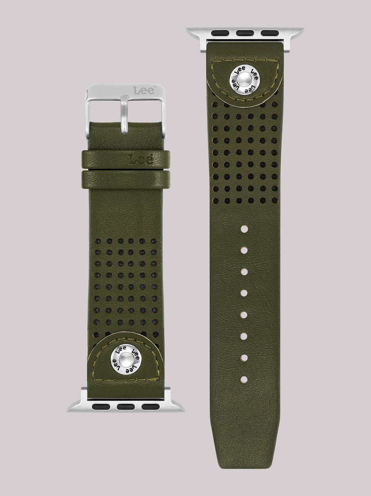 Perforated Vegan Leather Universal Watchband - view 4