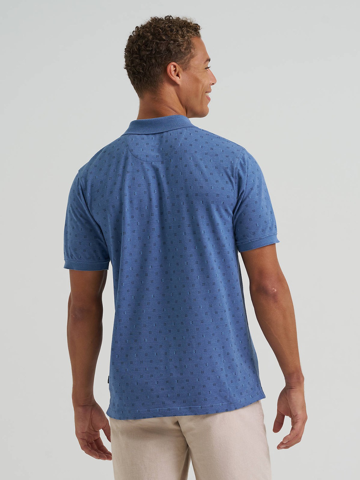 Men's Printed Pique Polo Shirt - view 2
