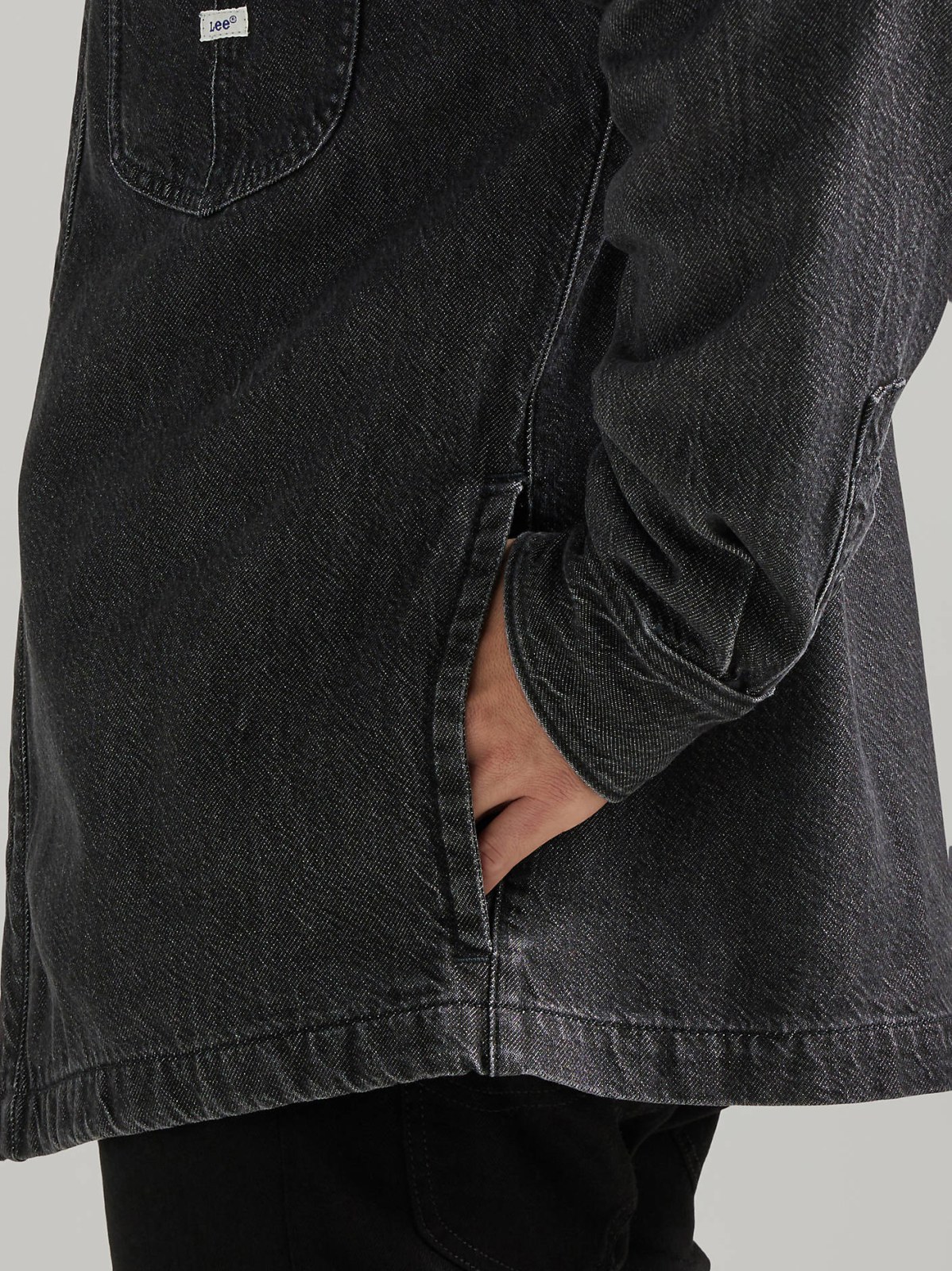Men's Very Loose Fit Denim Overshirt - view 5