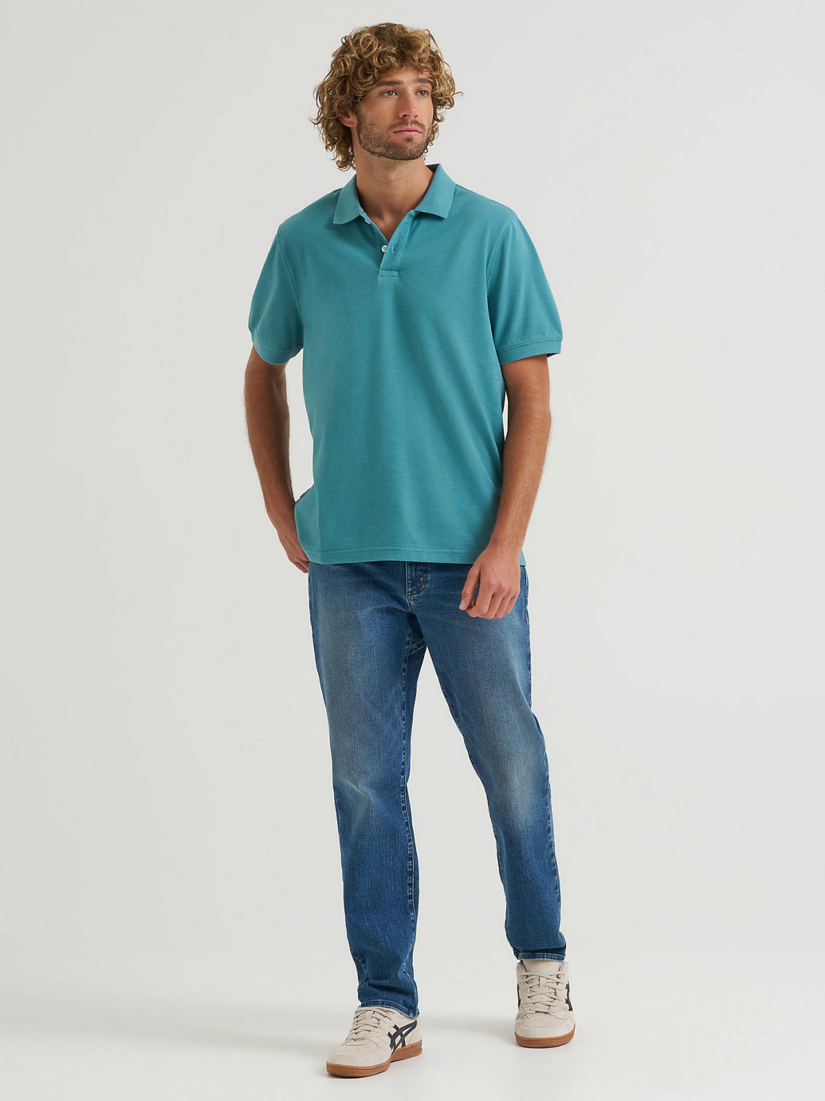 Men's Solid Mini Pique Polo Shirt - view 4
