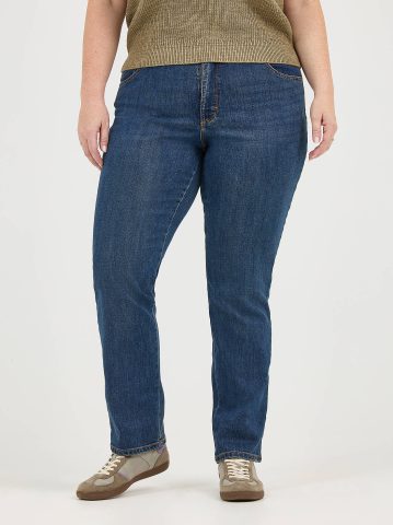 Women's Instantly Slims Relaxed Fit Straight Leg Jean (Plus) — alternate view