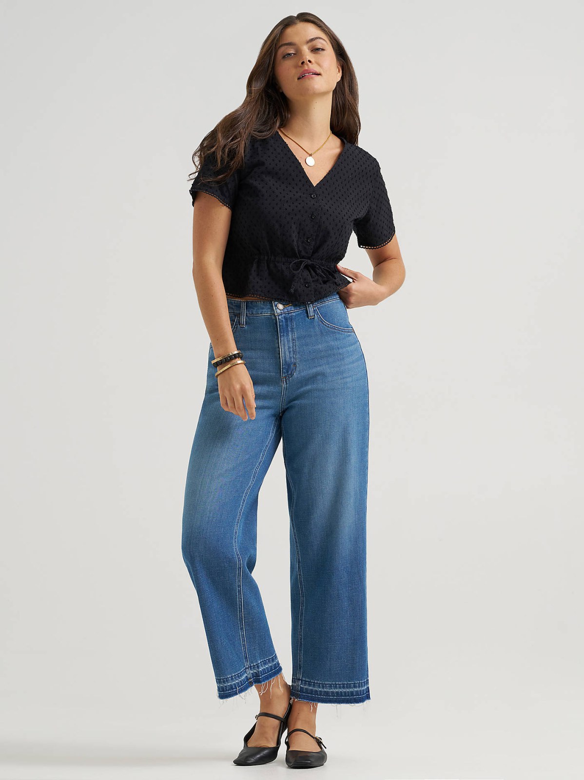 Women's Button Front Tie Top - view 4