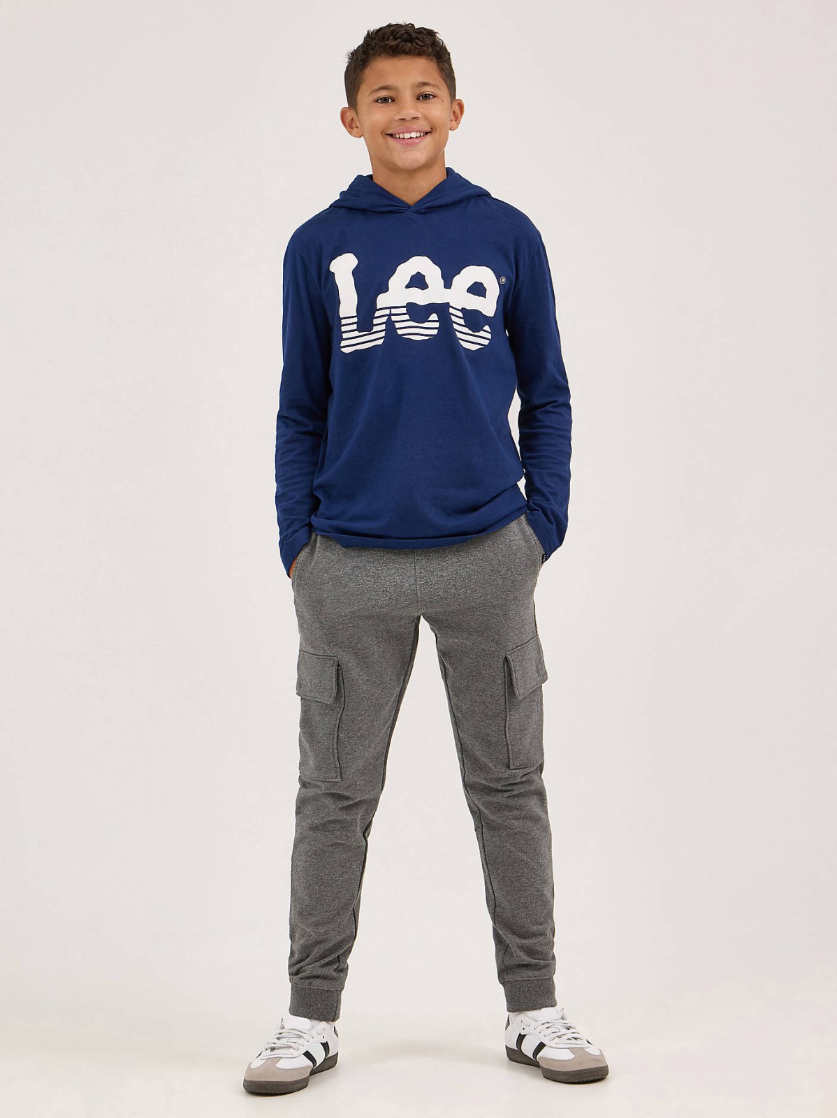 Boy's Stripe Twitch Logo Hoodie Tee - view 4