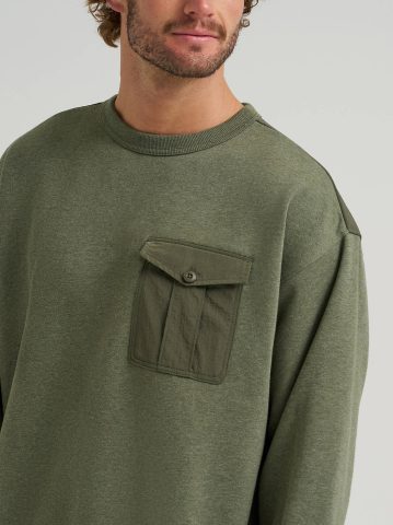 Men's Quilted Crew Sweatshirt
