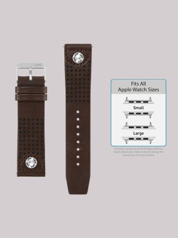Perforated Vegan Leather Universal Watchband
