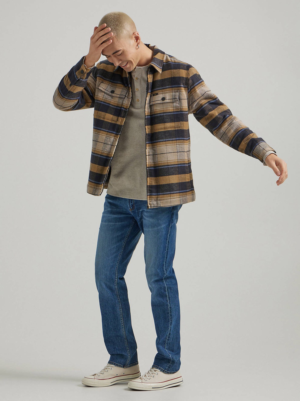 Men's Sherpa Lined Flannel Overshirt - view 5