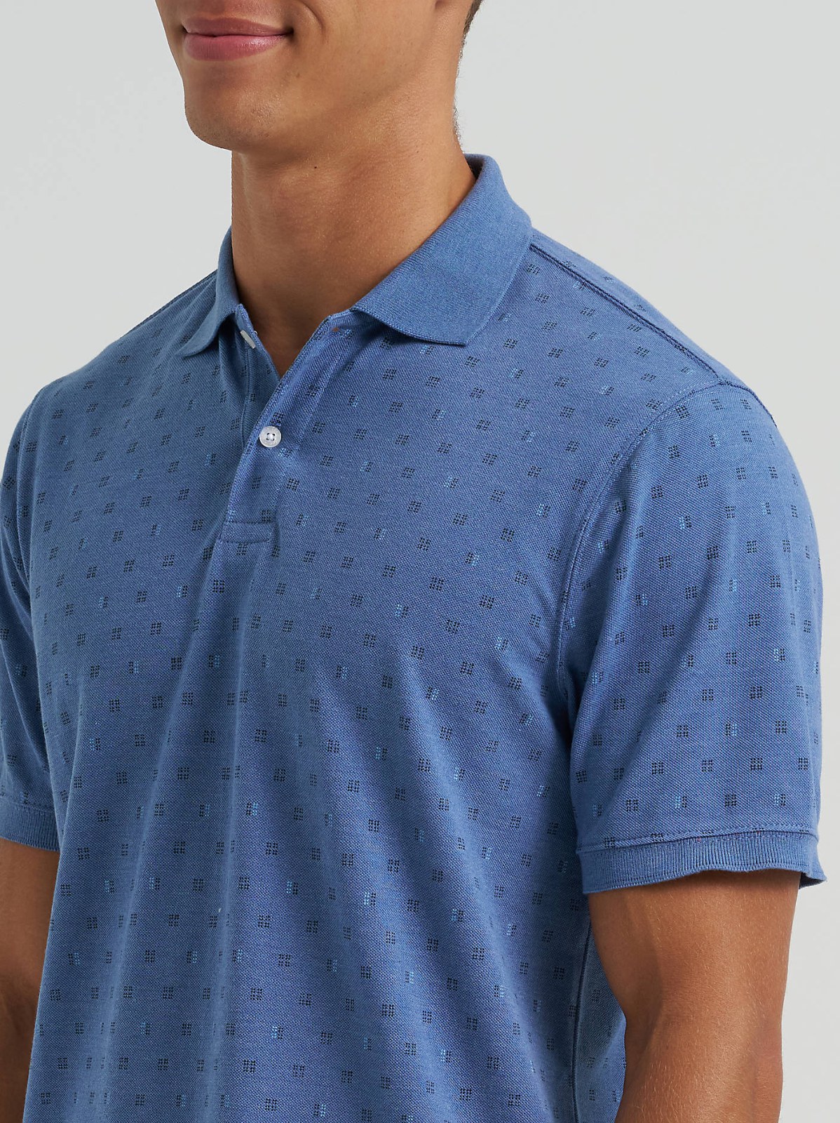 Men's Printed Pique Polo Shirt - view 3