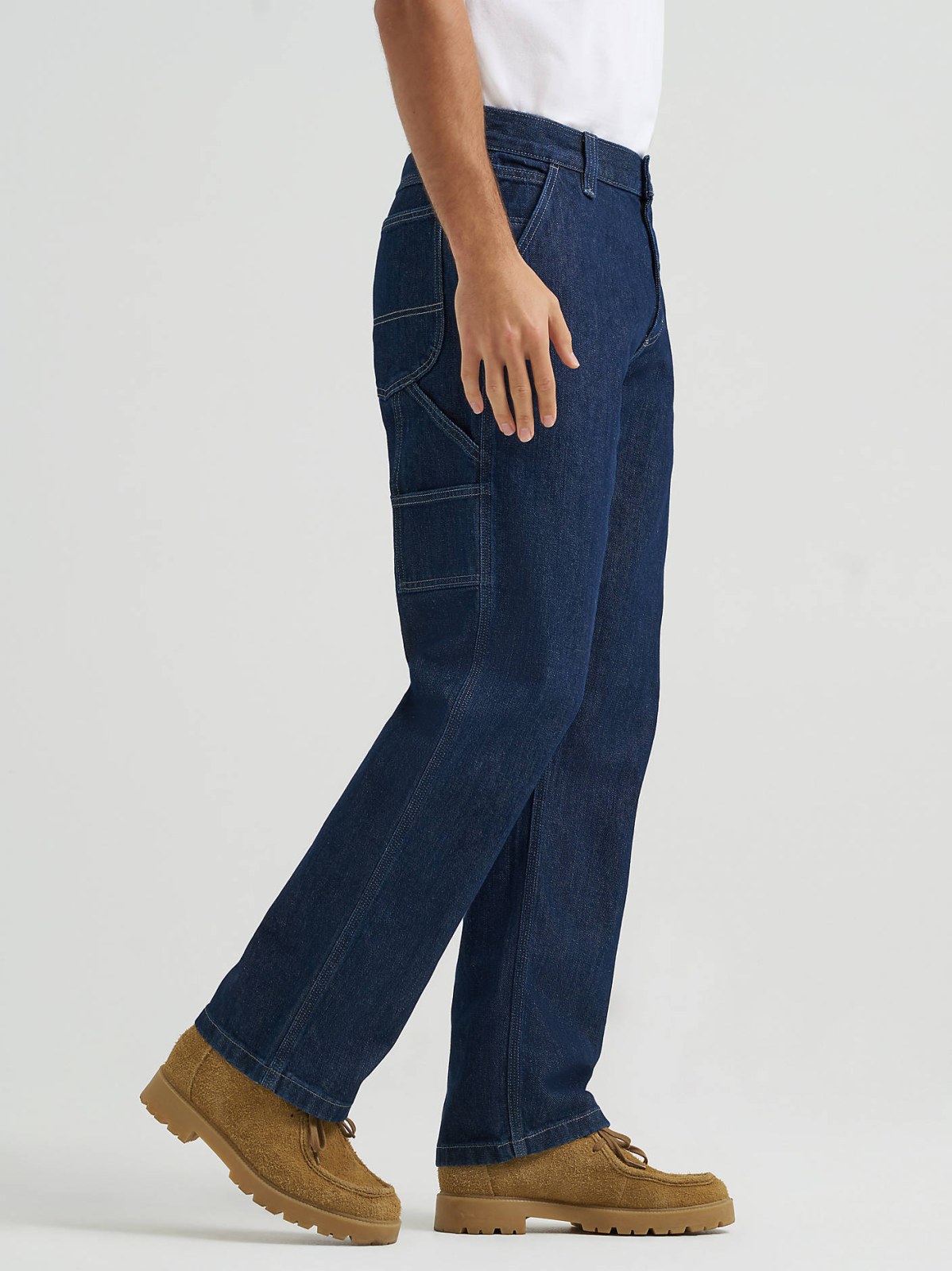 Men's 100% Cotton High Rise Loose Straight Carpenter Jean - view 4