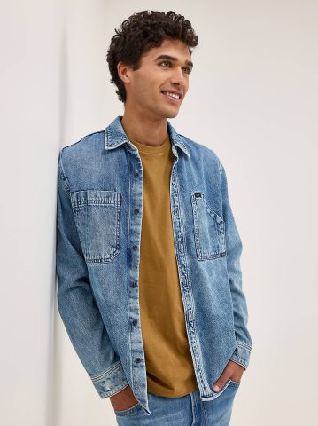 Men's Engineer Button Down Overshirt Men's Engineer Button Down Overshirt