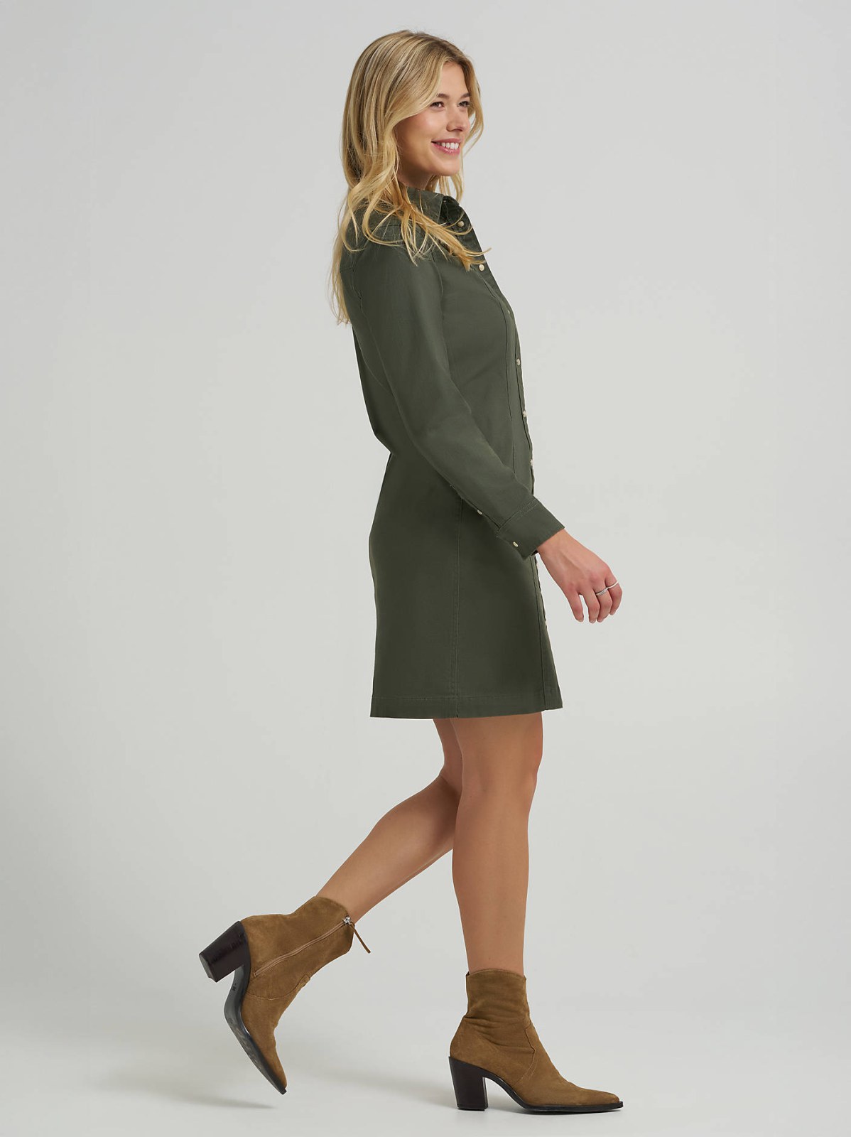 Women's Western Button Down Dress - view 4