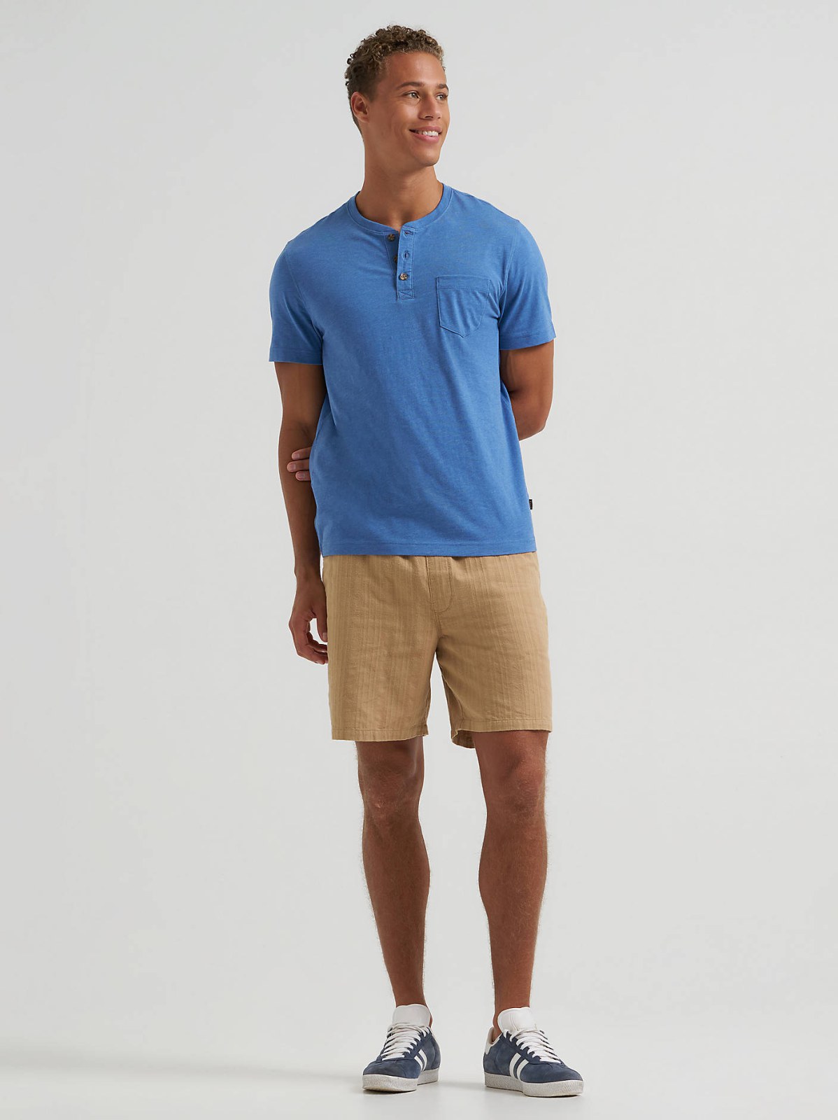 Men's Short Sleeve Jersey Henley - view 4