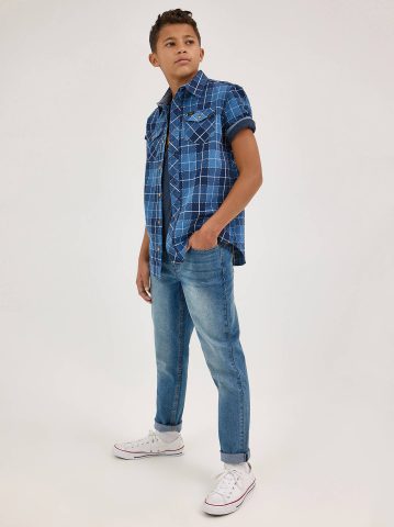 Boy's Regular Straight Stretch Jean
