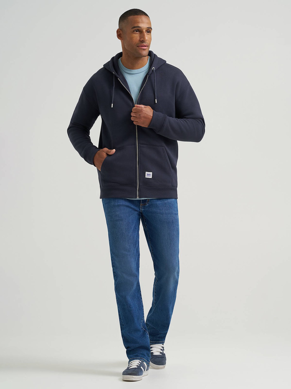 Men's Relaxed Fit Essential Workwear Full Zip Jacket - view 4
