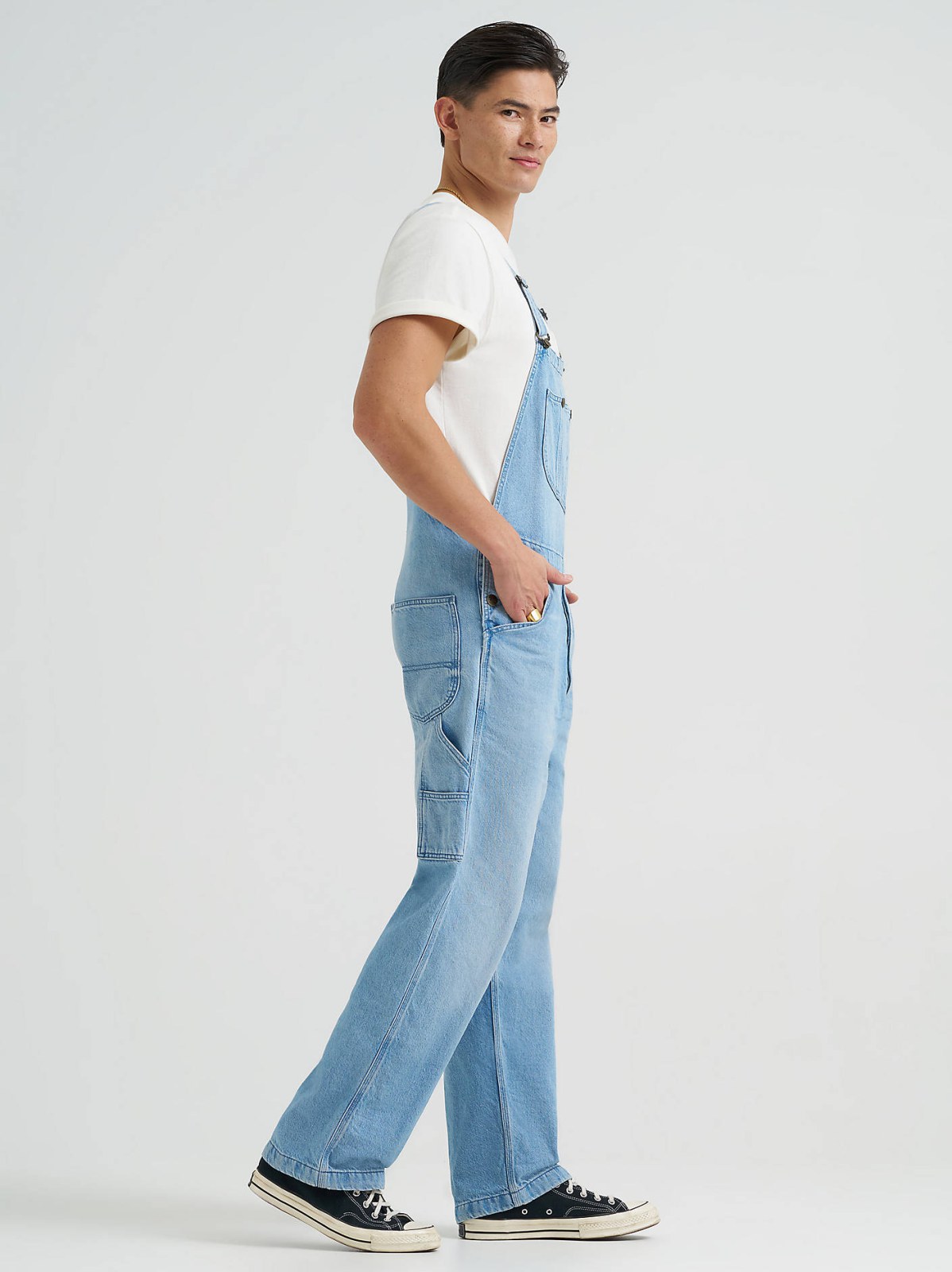 Men's Relaxed Straight Button Fly Bib Overall - view 3