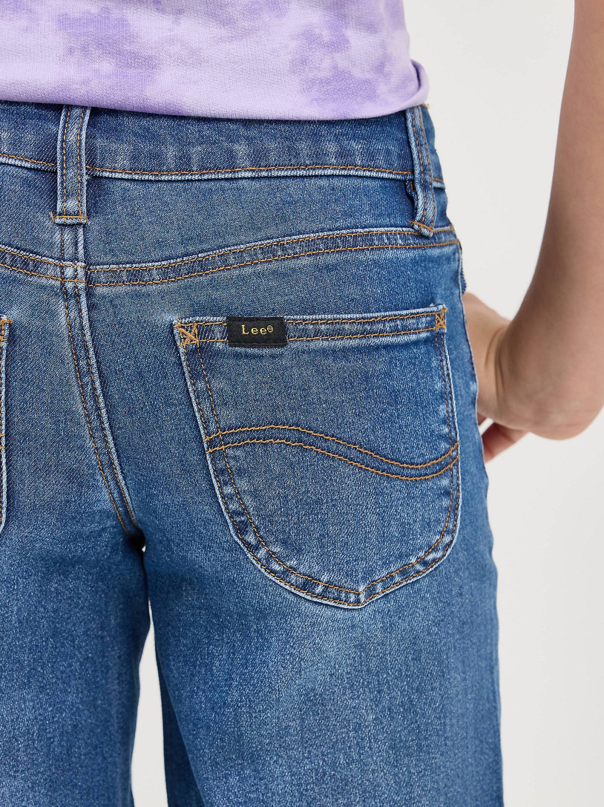 Girl's Distressed Wide Leg Jean - view 5