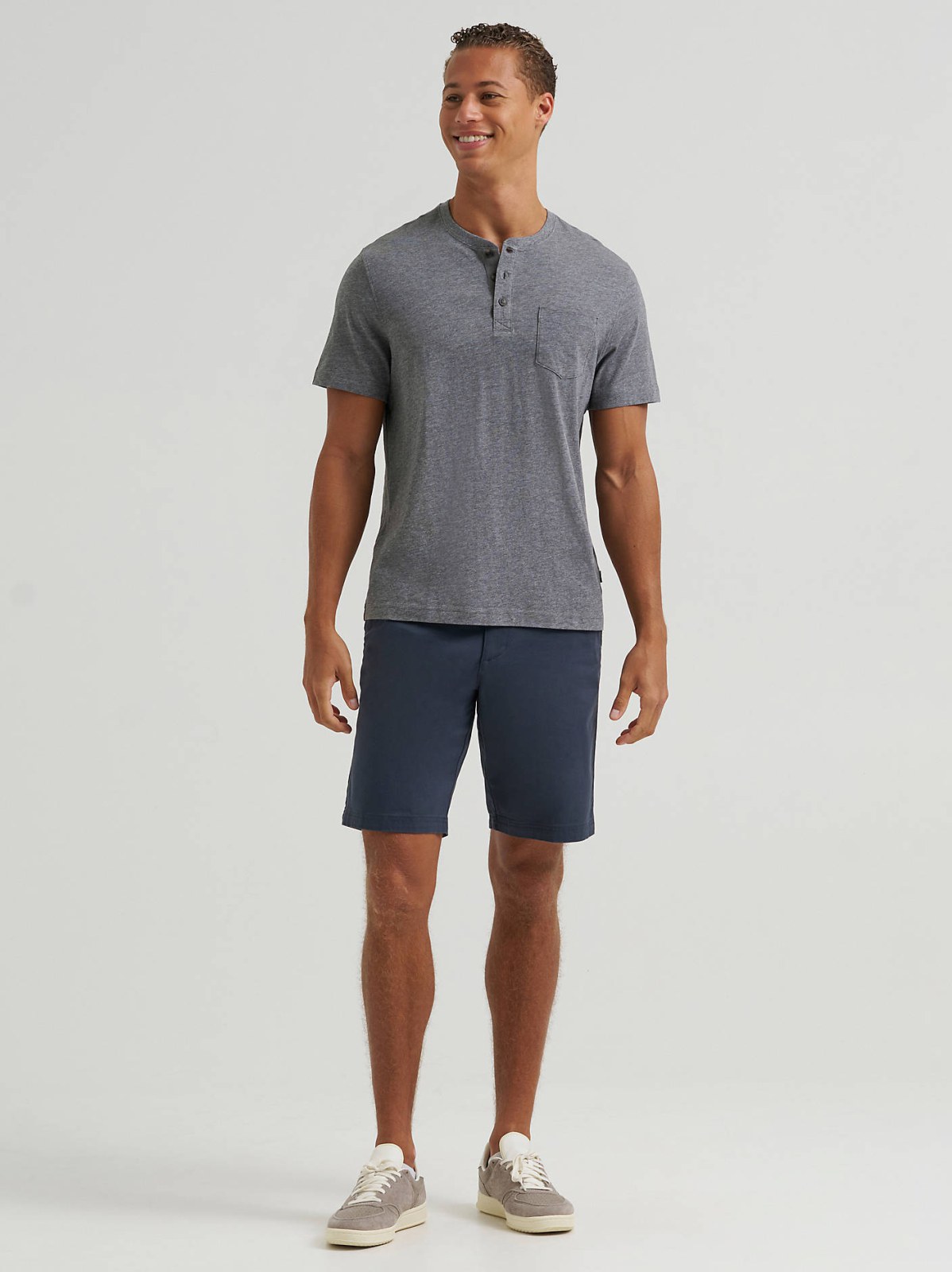 Men's Short Sleeve Jersey Henley - view 4
