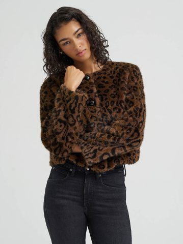 Women's Premium Cropped Fur Jacket Women's Premium Cropped Fur Jacket