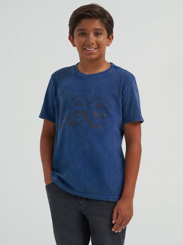 Boy's Stone Wash Jersey Logo Tee Boy's Stone Wash Jersey Logo Tee