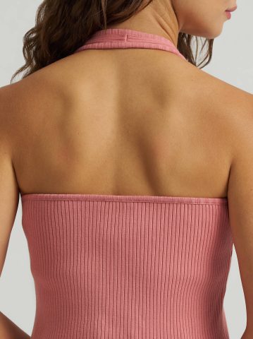 Women's Rib Knit Halter Top