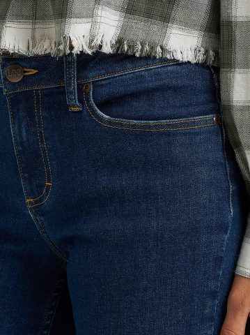 Women's Plaid Flannel Crop Shirt with Raw Hem