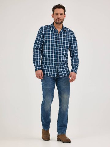 Men's Extreme Motion All Purpose Plaid Button Down Shirt