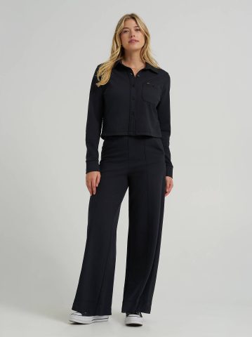 Women's Wide Leg Pull On Knit Pant