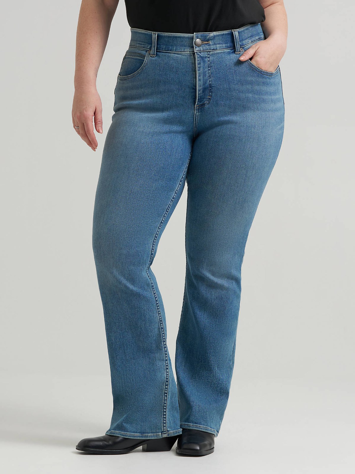 Women's Ultra Lux Comfort with Flex Motion Bootcut Jean (Plus) - view 2