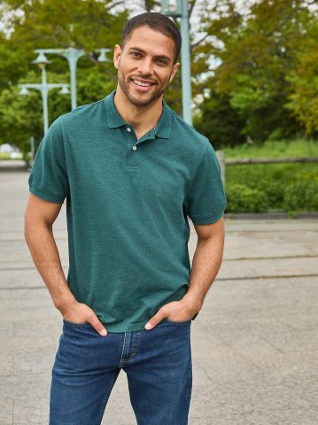 Men's Solid Mini Pique Polo Shirt Men's Solid Mini Pique Polo Shirt