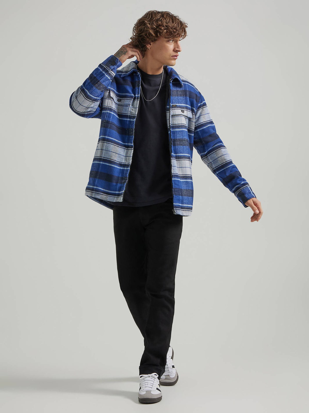 Men's Sherpa Lined Flannel Overshirt - view 5