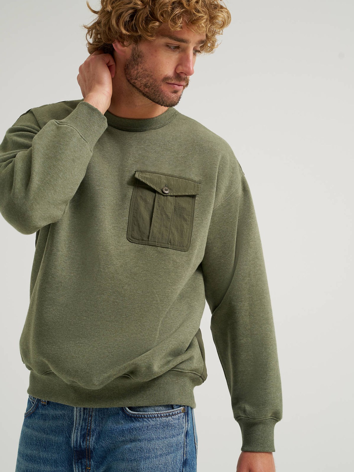 Men's Quilted Crew Sweatshirt - view 2