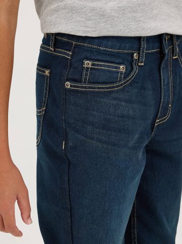 Boy's Regular Straight Stretch Jean