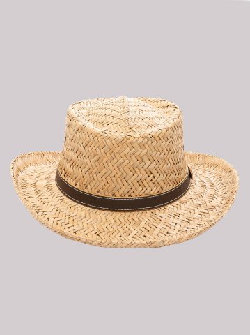 Rush Straw Gambler Hat — alternate view