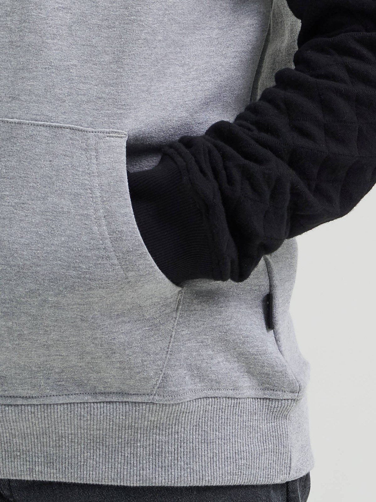 Boy's Quilted Raglan Fleece Hoodie - view 4